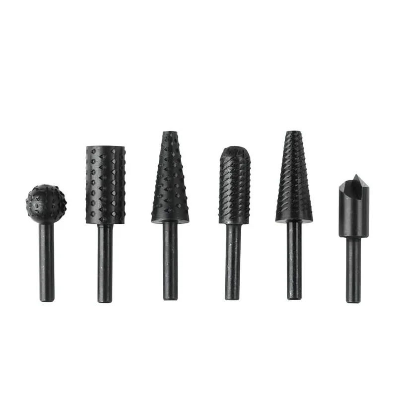 Kit de fresas rotativas 6 piezas para madera y metal
